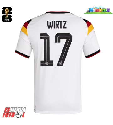 Alemania Florian Wirtz #17 Primera Equipación Mundial 2026 Manga Corta Alemania Florian Wirtz #17 Primera Equipación Mundial 2026 Manga Corta
